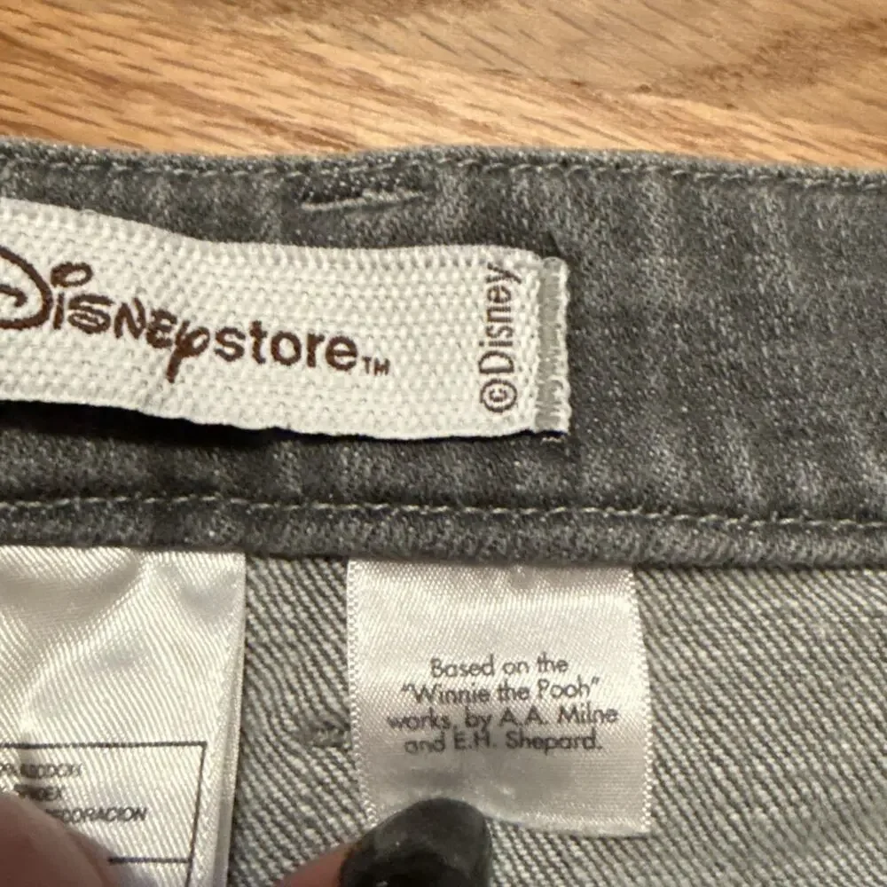 Disney Store Denim Jeans Capri Mickey Minnie Tinkerbell Alice Eeyore Cleo sz 14 - Picture 7 of 9